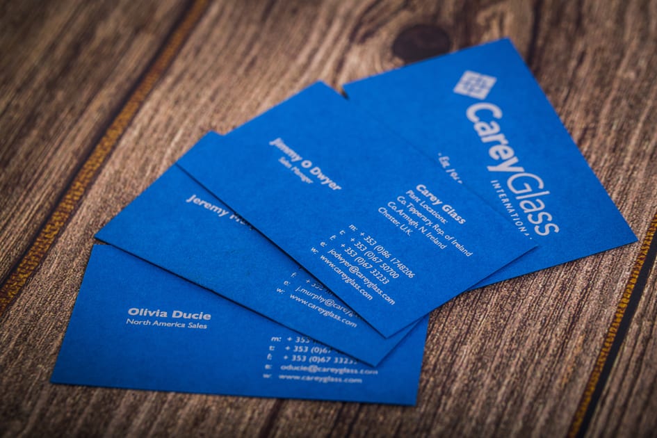 Company Business Cards - Printing and Graphic Design Limerick